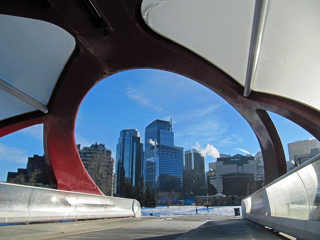Calgary landmark - Calgary Tower & Peace Bridge