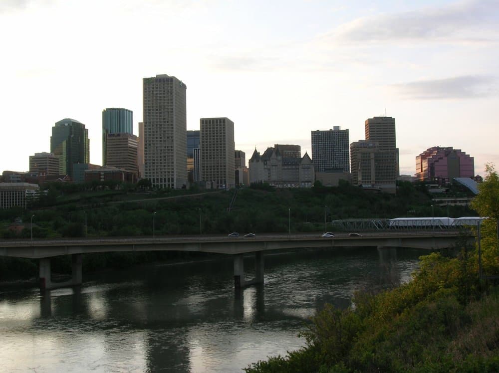 Edmonton landmark - High Level Bridge & Muttart Conservatory